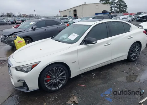 2020 Infiniti Q50 Red Sport 400 Awd из США, поврежденный, VIN JN1FV7AR7LM660182